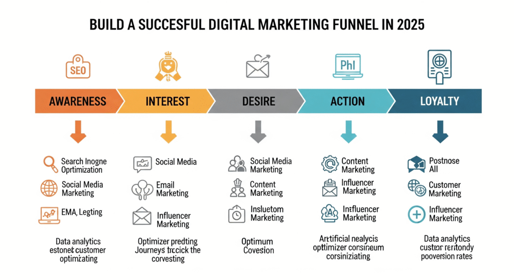 How to build a digital marketing funnel in 2025