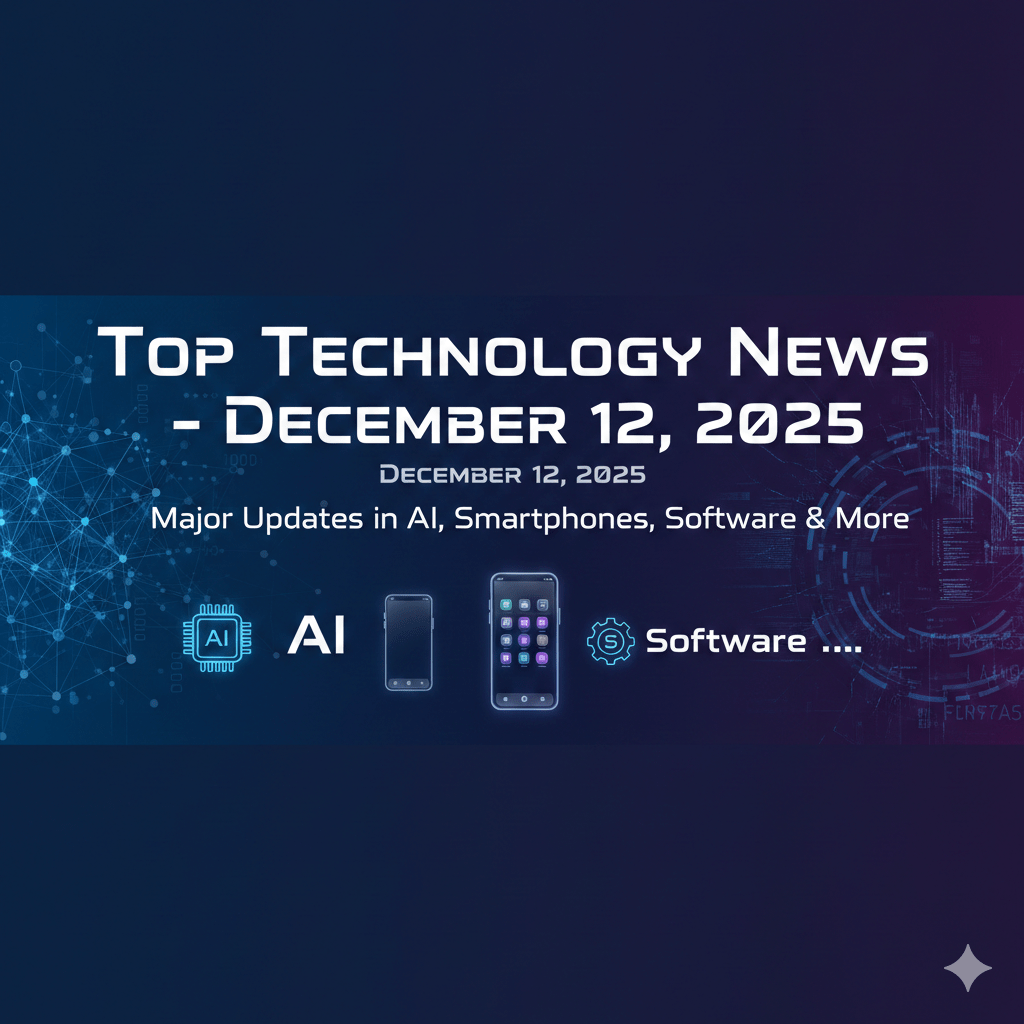 Top Technology News – December 12, 2025: Major Updates in AI, Smartphones, Software & More