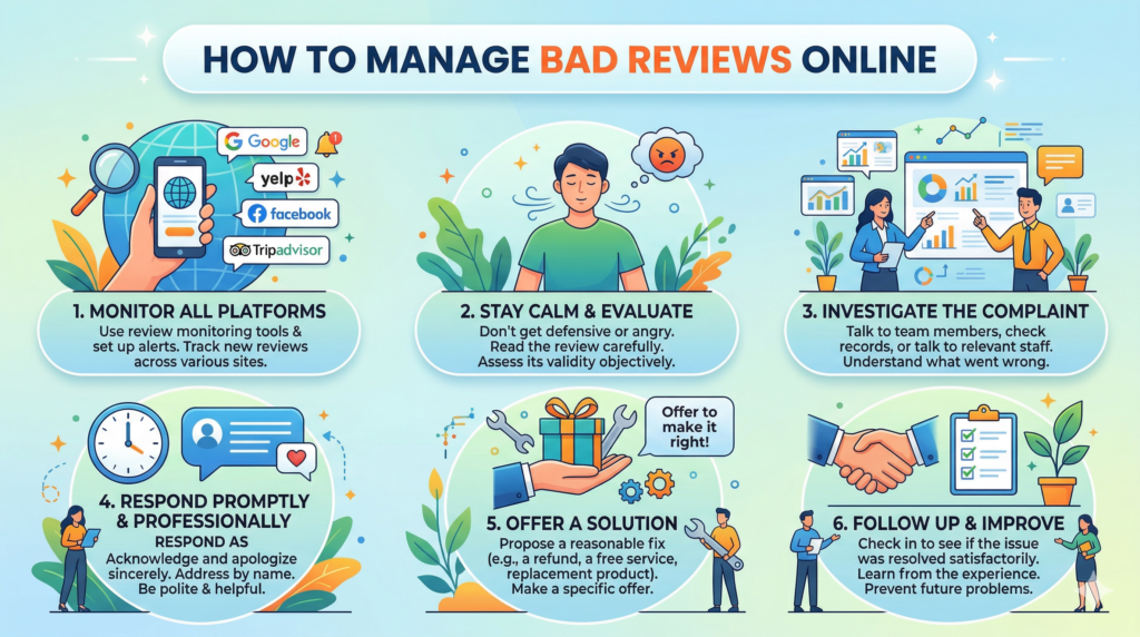 How to Manage Bad Reviews Online
