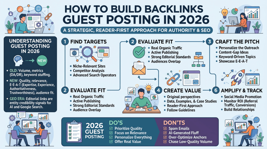 How to Build Backlinks Through Guest Posting in 2026