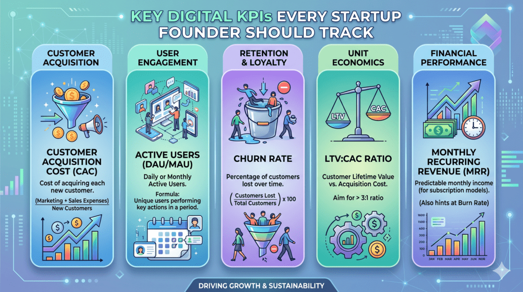Key Digital KPIs Every Startup Founder Should Track